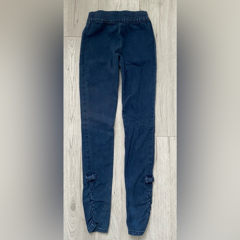 Juicy Couture Pull-on Jeggings Pocket Jeans with Bows on ankles ~Size 8